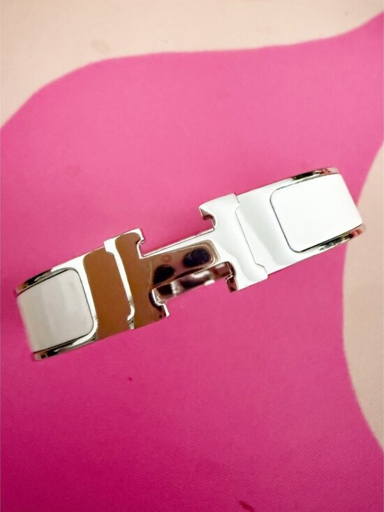 Jewelry - Clic H bracelet white/silver